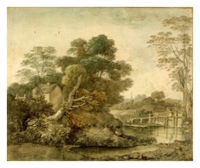 gainsborough-landscape with Cottage