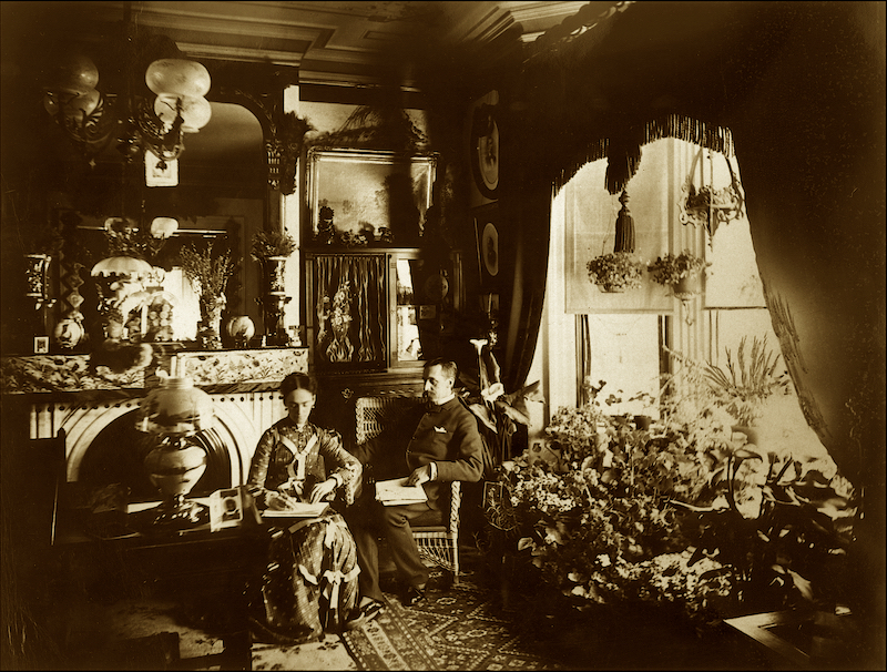 Victorian parlor 1880s